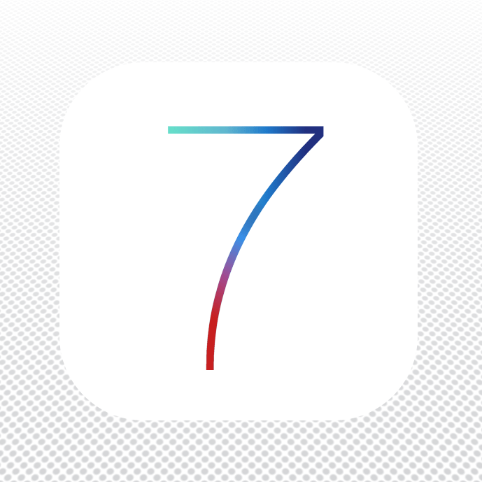 An image-free version of the iOS 7 logo, including CSS gradients and 3D css-generated background.